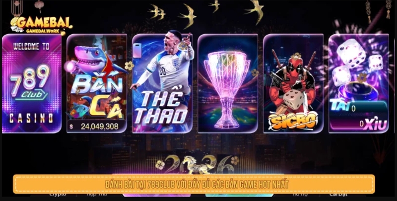 789Club được nhắc đến với kho game bài phổ biến, giao diện trực quan và các chương trình sự kiện thành viên. 