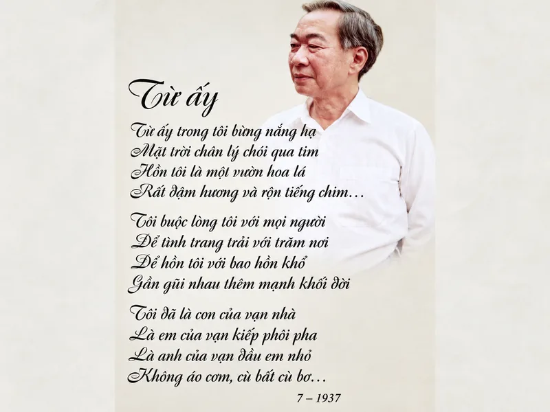 “Từ ấy” đánh dấu bước ngoặt quan trọng khi Tố Hữu tìm thấy lý tưởng và con đường sáng tác của mình.